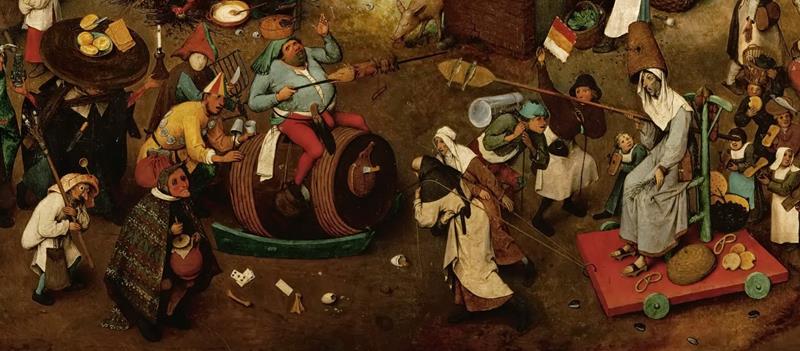 Pieter Bruegel il Vecchio, dipinto Lotta tra Carnevale e Quaresima 